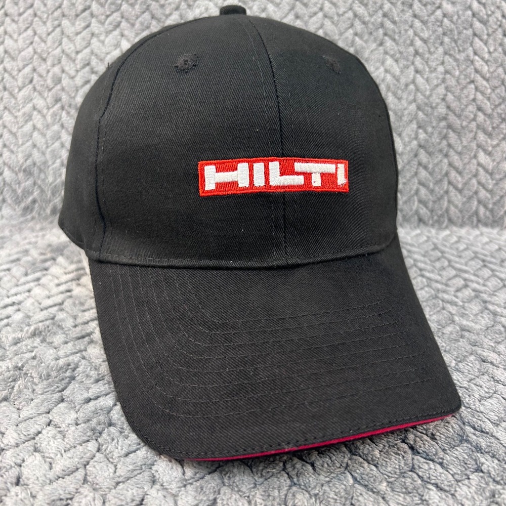 Hilti Logo Mens Black Hilti Baseball Cap Adjustable Strapback Hat OSFM